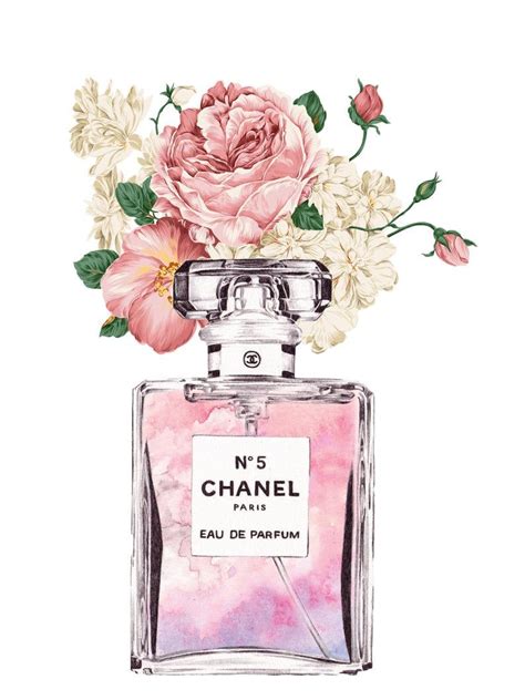 chanel illustration perfume|chanel perfume art download.